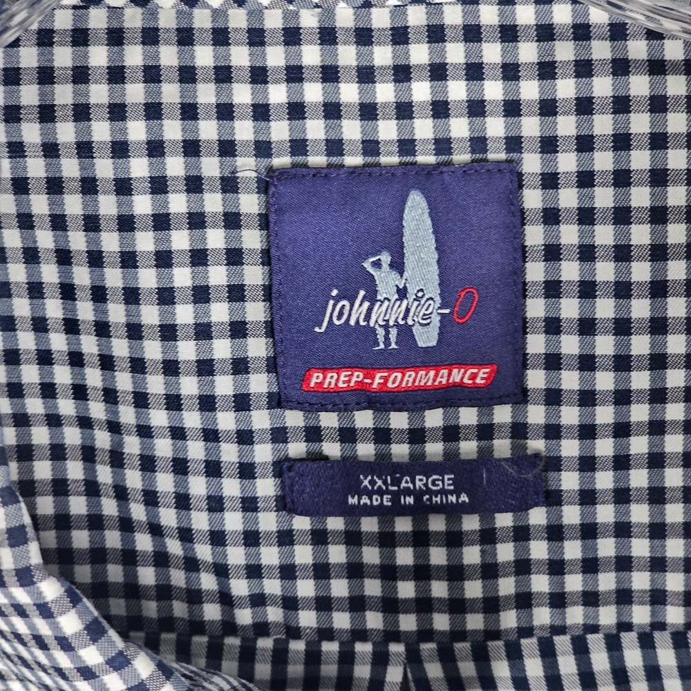 Johnnie-O Prep-Formance Shirt Men's 2XL Gingham Long Sleeve Button Down JMWL2860 - Picture 6 of 8